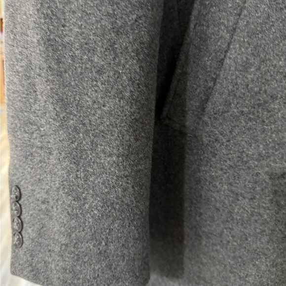 Calvin Klein Men’s Wool Coat Medium Grey, Slim-Fit 42L, 3 button - Picture 4 of 7